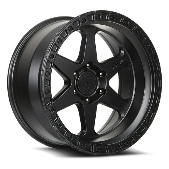 Lock Off-Road OLYMPUS 17X9 6X139.7 -12mm Matte Black Wheel Rim 17" Inch