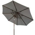 thumbnail image 6 of Safavieh Cannes 9' Market Push Wooden Patio Umbrella, Grey, 6 of 8