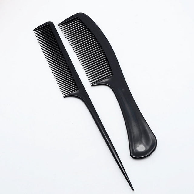 GAXIRE 20Ud Peine Con Punta Para Estilismo Antiestático Durable De Color Negro