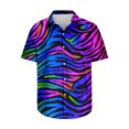 thumbnail image 4 of Tie Dye Short Sleeve Casual Hawaiian Shirt for Men,Mens Hawaiian Shirts Short Sleeve Casual Button Down Tropical Beach Shirt,Turn Down Collar Shirt Blouse, 4 of 5
