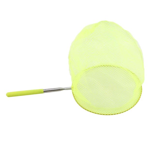 Nouveau Filet de Pêche Rétractable Insecte Papillon Libellule Extérieur Portable Jeu Amusant pour Enfants Jaune