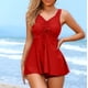 thumbnail image 1 of Traje de baño para mujer, bikini de tirantes sin espalda de color liso para mujer, trajes de baño para mujer, conjuntos de bikini para mujer, trajes de baño de bikini para mujer, 1 of 4