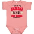 thumbnail image 3 of Inktastic That's My Awesome Brother out There with Baseballs Boys or Girls Baby Bodysuit, 3 of 5