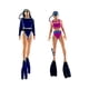 thumbnail image 5 of 2pcs 1/64 Skala Mermaid Número de buceo Mini Figuras humanas para accesorios de casas de muñecas, 5 of 9