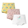 thumbnail image 2 of Quealent Girls Cotton Underwear with 3 Packs Toddler Boyshort Panties White for Size 7-8 Years, 2 of 3