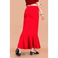 thumbnail image 5 of eloria Red Soft Comfy Pleated Saree Silhouette Saree Shapewear Flare Petticoat for Women Lycra Cotton Blended Petticoat Skirts for Women Shape Wear Dress for Saree, 5 of 6