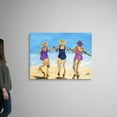 thumbnail image 2 of Great Big Canvas "Ladies on the Beach II"  by Julie DeRice White Violet Figurative  Wrapped Canvas Print Wall Artwork, 2 of 7