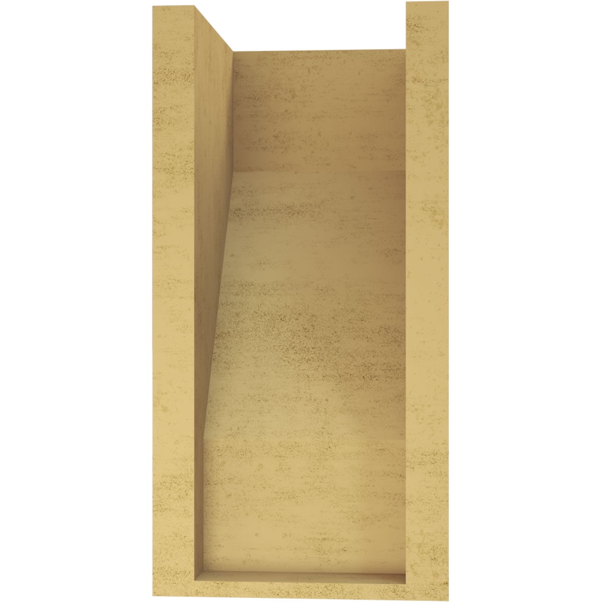 7"W x 7"D x 14"H Wide Clemmons Rough Cedar Woodgrain TimberThane Corbel, Primed Tan