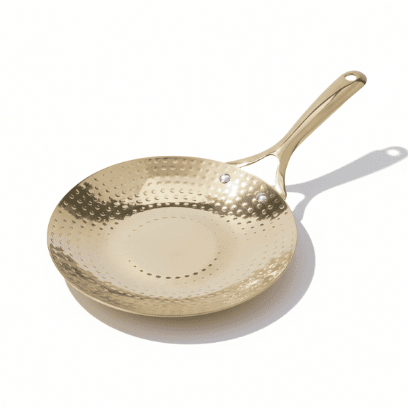P•TAL Brass Roti Tawa 10" Teflon Free Non-Toxic Tawa for Roti with Insulated Heat Resistant Handle