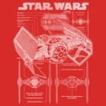 thumbnail image 2 of Womens Star Wars TIE Fighter Schematic Racerback Tank, 2 of 4