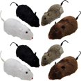 thumbnail image 1 of Interactive Toy Cat Mouse Toys Mouse Shape Assorted Color Plush and Plastic Fitness Improvement 8Pcs, 1 of 2
