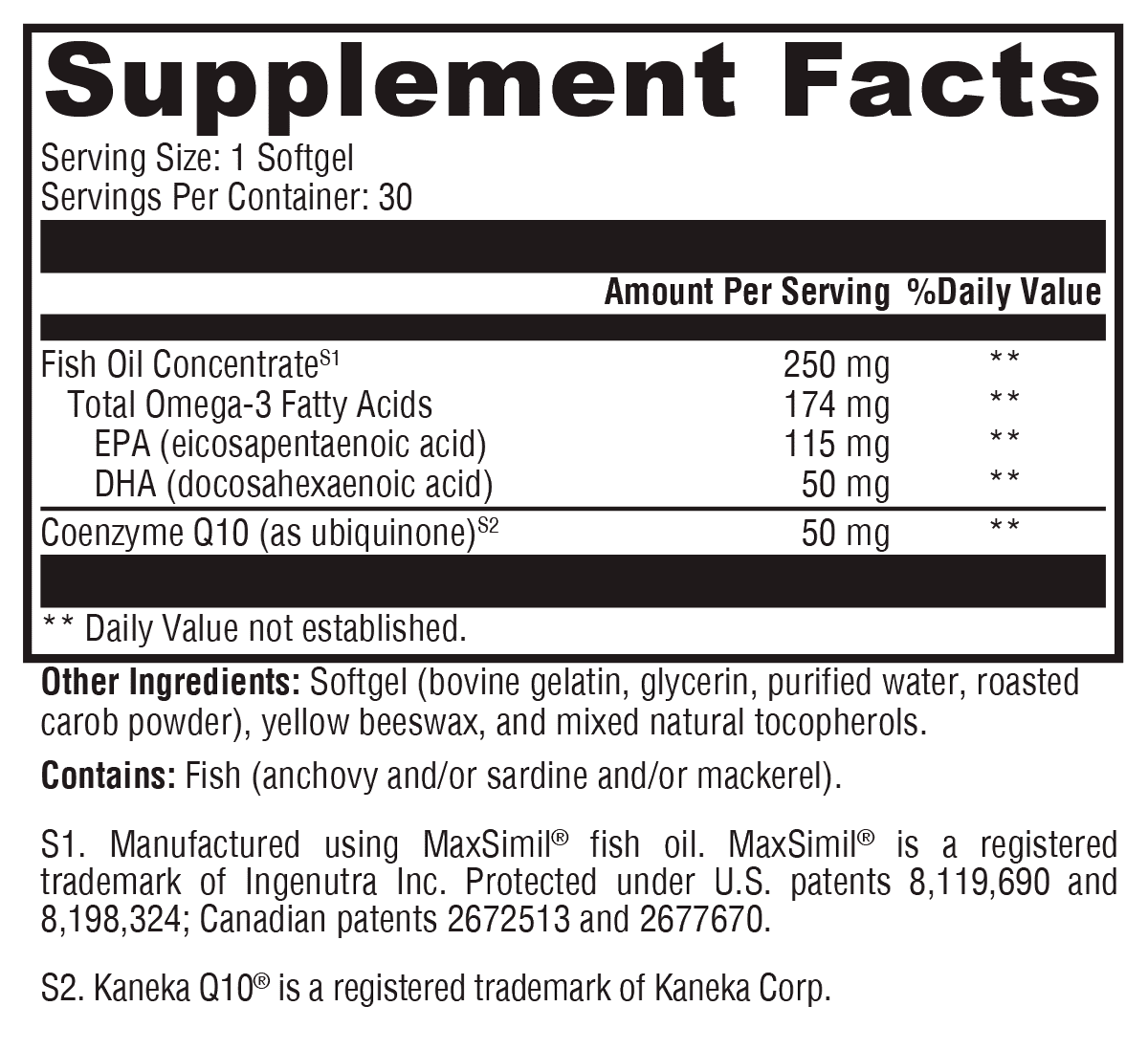 XYMOGEN CoQmax Omega 50 mg - Dual-Action Heart Health Support - CoQ10 Plus Fish Oil Omega-3 - MaxSimil Monoglyceride EPA DHA - Enhanced Absorption - 30 Softgels