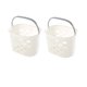 thumbnail image 1 of Cesta de baño de plástico Kuyiluo, 2 unidades, cesta de ducha portátil, cesta de almacenamiento de baño, contenedor de ducha de plástico para interior y exterior (blanco), 1 of 8