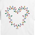 thumbnail image 3 of Disney - Christmas Lights Mickey Head - Juniors Cropped Graphic T-Shirt, 3 of 5