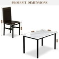 thumbnail image 5 of Recaceik 5 Pieces Dining Table Set for 4, 30.1"H Kitchen Table with Faux Marble Top and 4 Chairs, 5 of 5