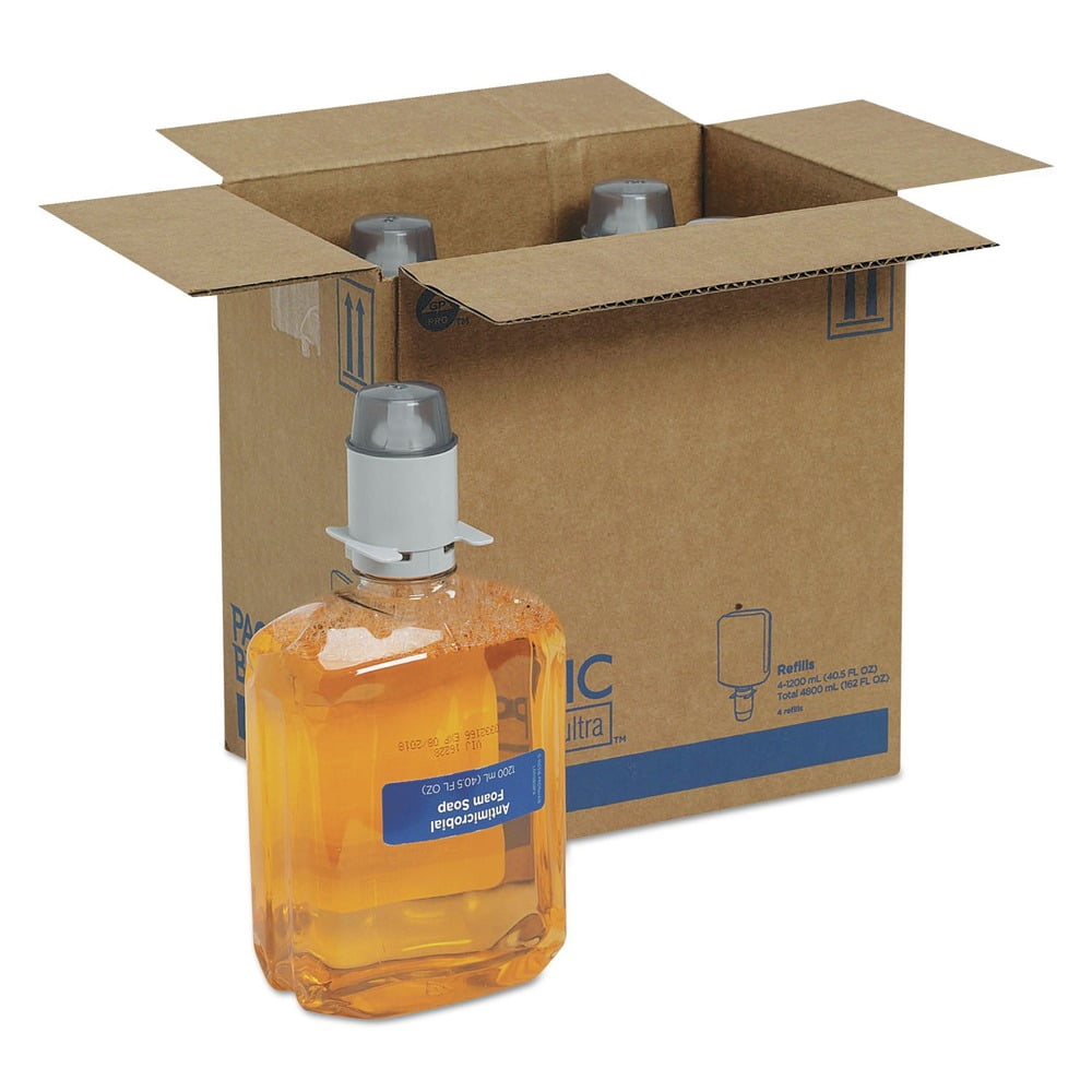 1200 mL Pacific Blue Ultra Antimicrobial Foam Soap Manual Dispenser Refill - Pacific Citrus (4/Carton)