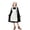 Black, variant on Girls Oktoberfest Maid Dress Sets Kids Long Sleeve Medieval Midi Dresses with Apron and Hat German Bavarian Dirndl Dress Outfits