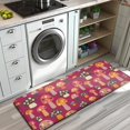 thumbnail image 3 of Colorful Spotted Mushroom Red Pattern Kitchen Rug Mat,Kitchen Runner Rugs Non Skid Washable,Decorative Kitchen Floor Mats for Kitchen,Sink,Laundry,17"x47.2", 3 of 7