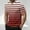 Watermelon Red, variant on COSFO Men's T-Shirts Henley Short Sleeve Casual Tops Loose Button Pullover Striped Gradient Mens Graphic Tees