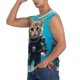 thumbnail image 3 of Balery Underwater Diving Cat Camisetas sin mangas para hombre, absorbe la humedad y protege contra el mal olor.-X-Large, 3 of 7