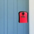 thumbnail image 4 of Colaxi Key Lock Box Password Box 4 Digit Code Resettable Key Storage Box Security Lock Box for Store Apartment Outdoor Residential Real Estate Agent Red, 4 of 9