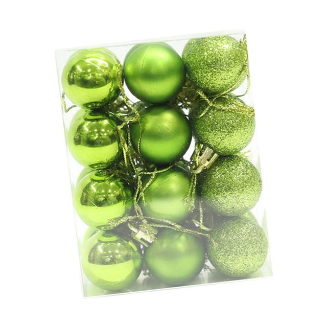 24 Uds bolas de Navidad adornos, decoraciones colgantes para árboles de Navidad, adornos navideños inastillables, para guirnalda de corona para Macarena Bolas colgantes de árbol