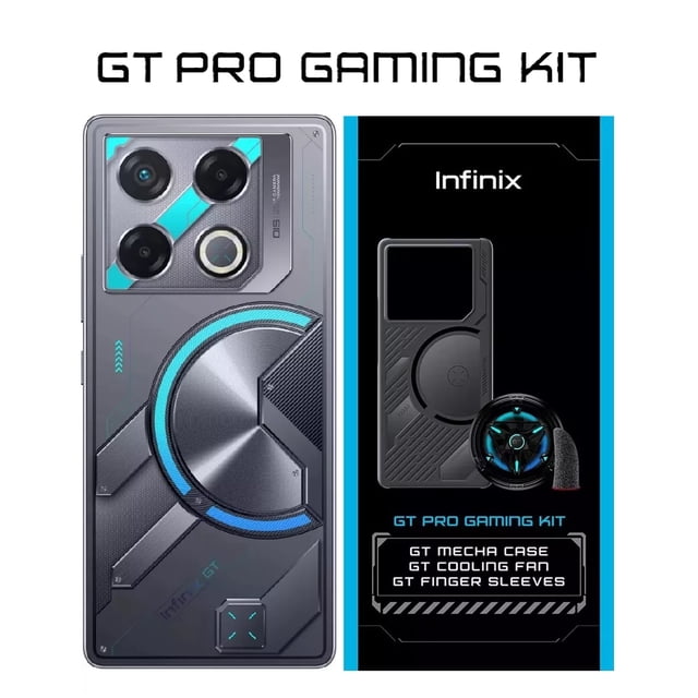 Smartphone Infinix GT 20 Pro 5G 256GB 12GB RAM Mecha Blue Desbloqueado + Gaming Kit