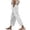 j77-White, variant on Womens Casual Pants Solid Color Drawstring Waist Loose Straight Leg Pants With Pockets Ladies Breathable Everyday Trousers,XXL