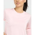 thumbnail image 5 of Real Essentials 5 Pack: Women's Dry Fit Crop Top - Long Sleeve Crew Neck Stretch Athletic Tee (Available in Plus Size), 5 of 7