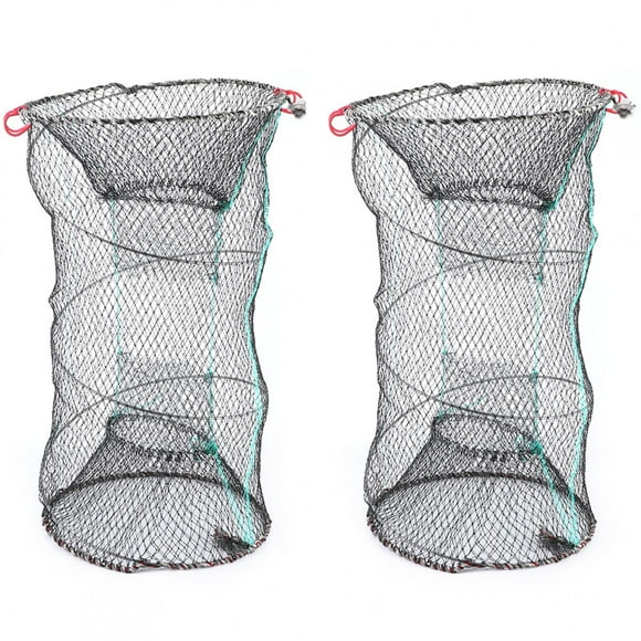 ZOUSSIQI 2PCS Collapsible Cast Net Fishing Net Lobster Shrimp Crab Trap Portable Folding Fishing Accessories JU316-119729