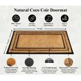 thumbnail image 4 of A1 Home Collections Natural Coir & Rubber Door Mat, Long-Lasting Entrance Doormats for Front Door, Thick & Non-Slip Durable Outdoor Entry Mat 24" x 39", 4 of 7