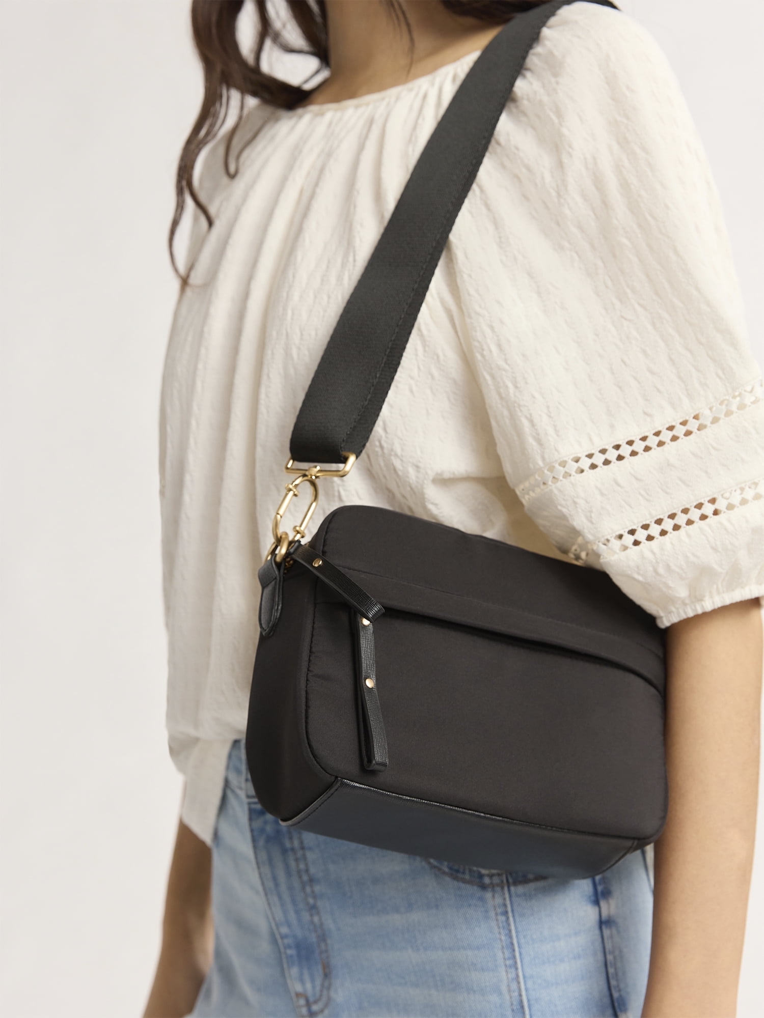 Time and Tru Pearl Camera Bag, Black