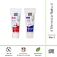 thumbnail image 2 of bienestar NEEM ERFRE Paquete mixto de 2 Crema dental infantil sabor cereza y chicle para niños bienestar NEEM ERFRE 2 envase de 50gr c/u, 2 of 9