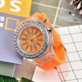 thumbnail image 1 of Reloj de cuarzo de gelatina para parejas, luminoso, personalizado, con diamantes de imitación, estilo coreano, para estudiantes y mujeres, Ginebra, 1 of 6