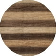 thumbnail image 1 of Ahgly Company Machine Washable Indoor Round Abstract Red Brown Area Rugs, 8' Round, 1 of 7