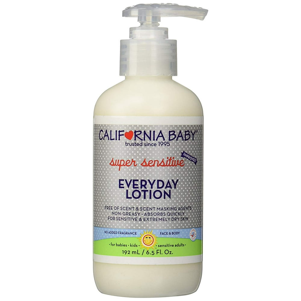 California Baby Everyday Lotion, No Fragrance, 6.5 Ounce