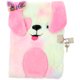 thumbnail image 1 of Diario con tapa de peluche, cuaderno de peluche con candado, cuaderno colorido, cuaderno con candado, diario, cuaderno, 1 of 7