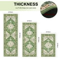 thumbnail image 5 of Findosom Boho Kitchen Rugs 3Piece Set,Non-slip Washable Kitchen Mats for Floor Kitchen Runner,Soft Belgian Velvet Floor Mat Carpet Runner Rugs for Hallway,Laundry Room,Kitchen Door Mat,Green, 5 of 10