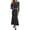 Dot Black White, variant on Polka Dot Skirt Matching Sets Women Clothing Fall 2 Piece Outfits Lightweight, Slim Fit, Long Sleeve Crop Tops and Maxi Skirts, Party, Club, Going Out, Business Casual Clothes, Y2k Lounge Set