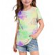 thumbnail image 2 of Camisetas de Cuello de Tripulación de Manga Corta para Mujeres Camiseta Impresa Inspirada en Acuarela para Niños de Edades 8-14, 2 of 5