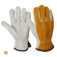 thumbnail image 1 of Guantes de trabajo de soldadura de jardinería, guantes de cuero antipinchazos a prueba de espinas, protección para las manos 1 par Inevent HA5716-01B, 1 of 7