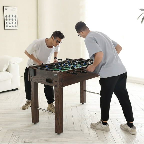 KFFKFF 48" Table Standard Size Foosball Soccer Game Foosball Table for Home