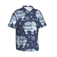 thumbnail image 2 of Tribal Elephant Hawaiian Shirts For Men, Summer Short-Sleeve Relaxed-Fit Button-Down Shirts Medium, 2 of 9