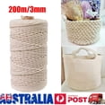 thumbnail image 2 of WEAVILUX Natural Beige Cotton Rope for Macrame, Braiding, and Handmade Crafts – Cord for Projects, 2 of 8