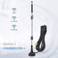 thumbnail image 3 of Antena BINGFU de doble banda, 2,4, 5,8 GHz, 9 dBi, montaje magnético, paquete de 2, 3 of 9