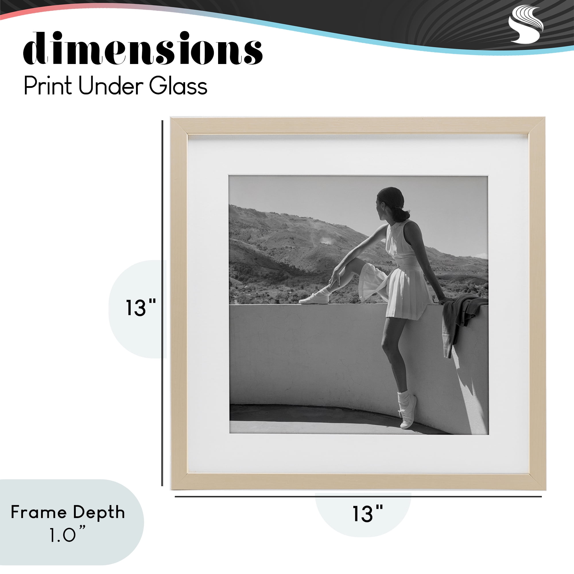 Stupell Industries Woman In Tennis Outfit Birch Framed Print Under Glass, design by Toni Frissell