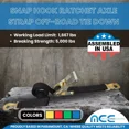 thumbnail image 2 of Mega Cargo Control USA 2" x 8' Ratchet Strap W/ Flat Snap Hook - (2-Pack) - WLL: 1666 lbs, 2 of 6