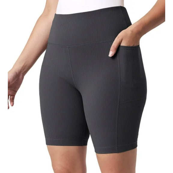 Mondetta Women's Ribbed Bike Short-Large