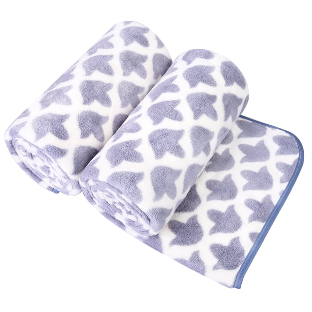 2-Pieces Bath Towel Set For Bathroom, High Density Plush Fleece Ultra Absorbent, 30"x60"