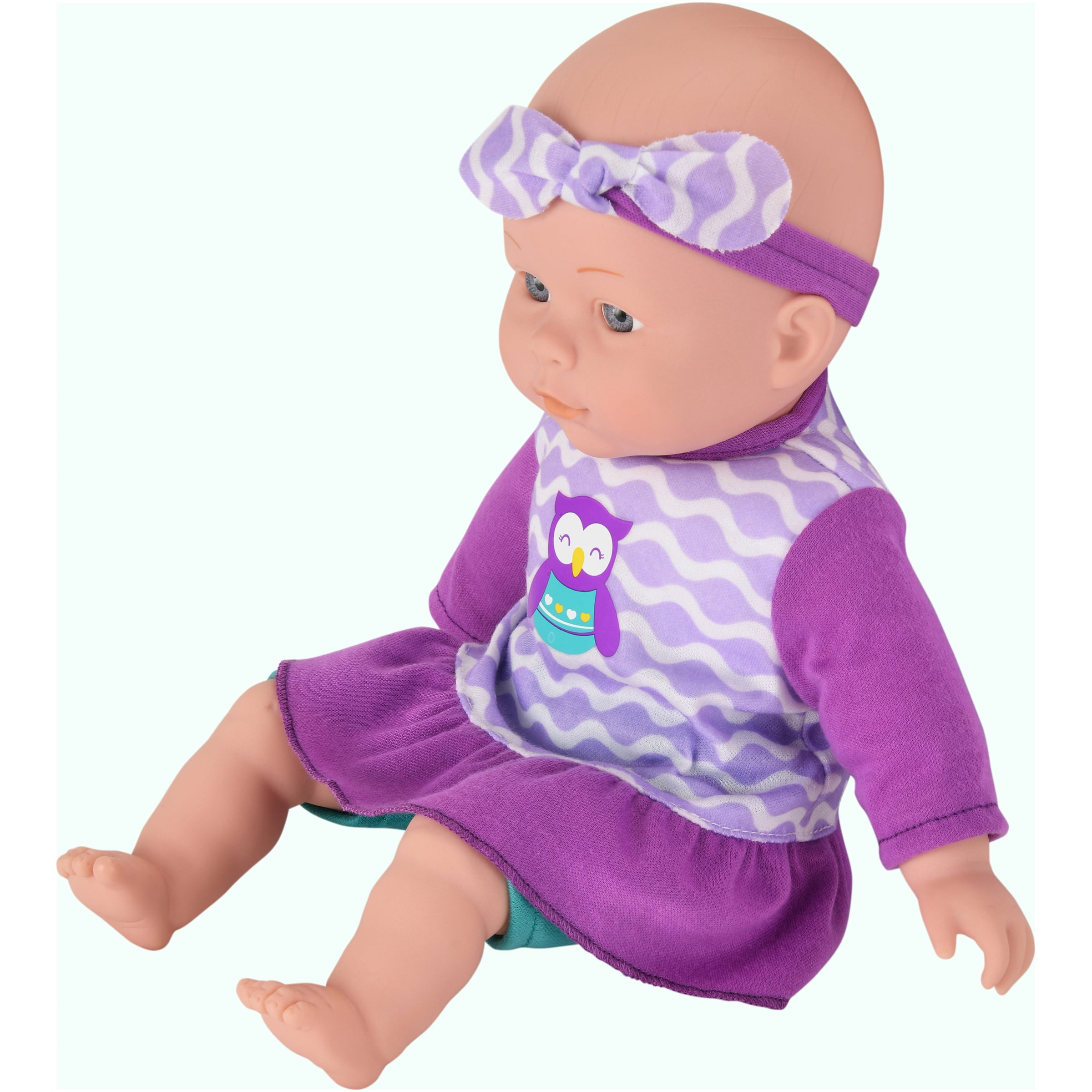 My Sweet Love 12.5" My Cuddly Baby with Sound Effects, Purple Outfit